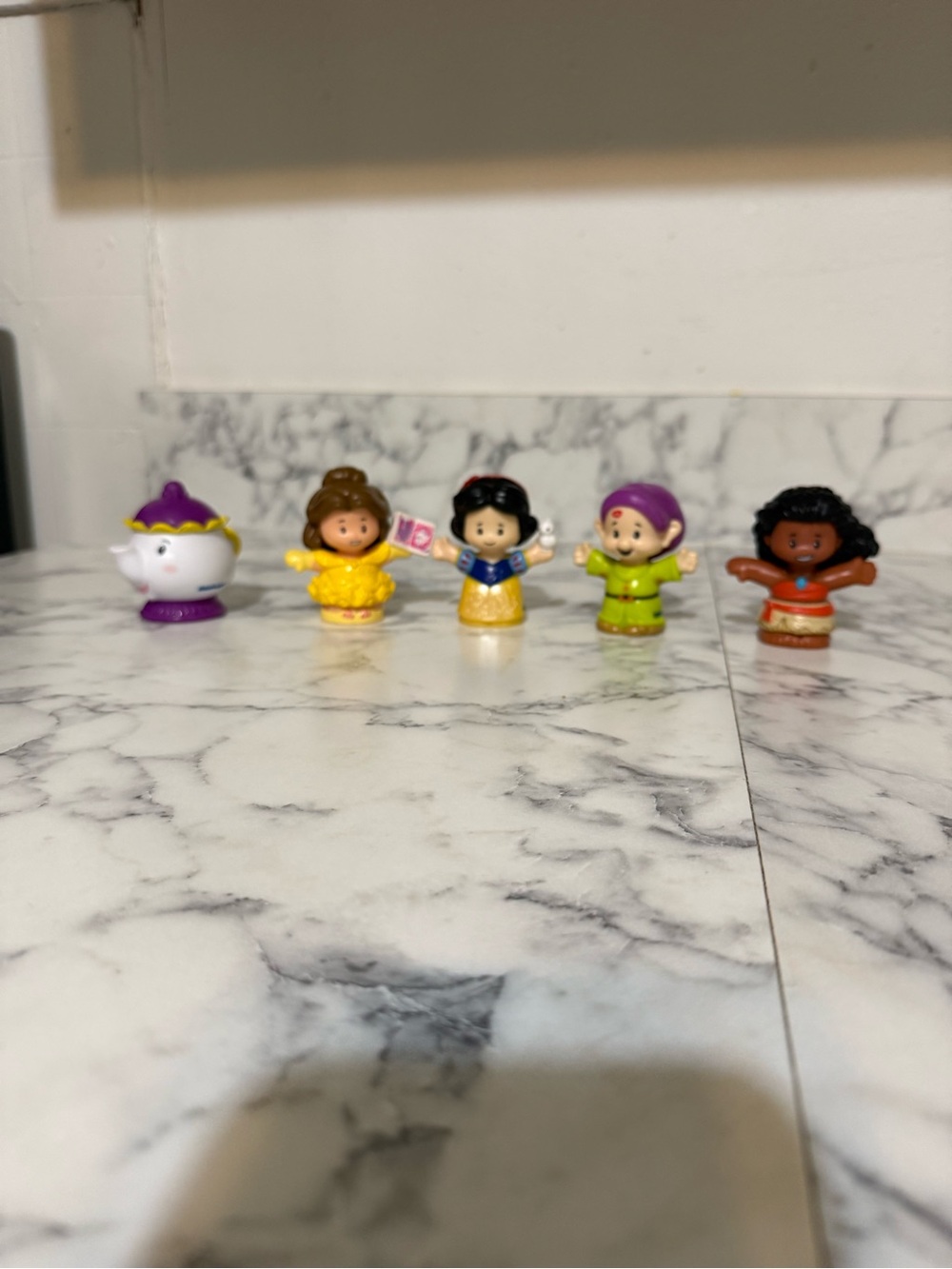 Little People Disney Princess and Dopey Dwarf lot set of 5